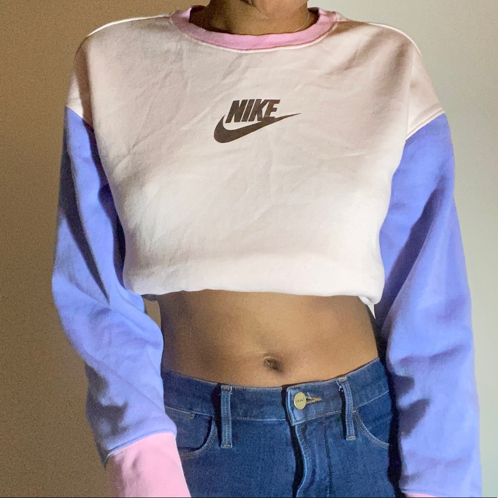 Nike colorblock pastel sweatshirt